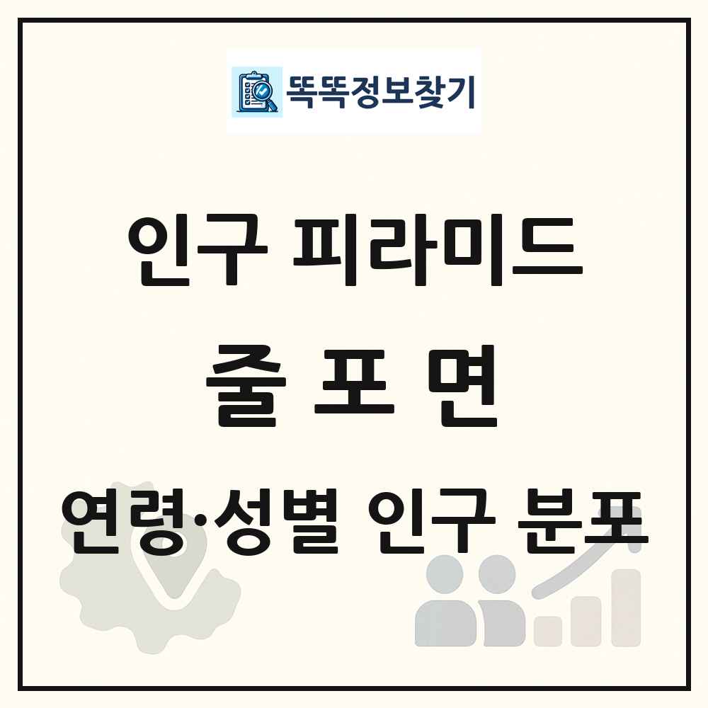 줄포면 인구 피라미드 링크 그림